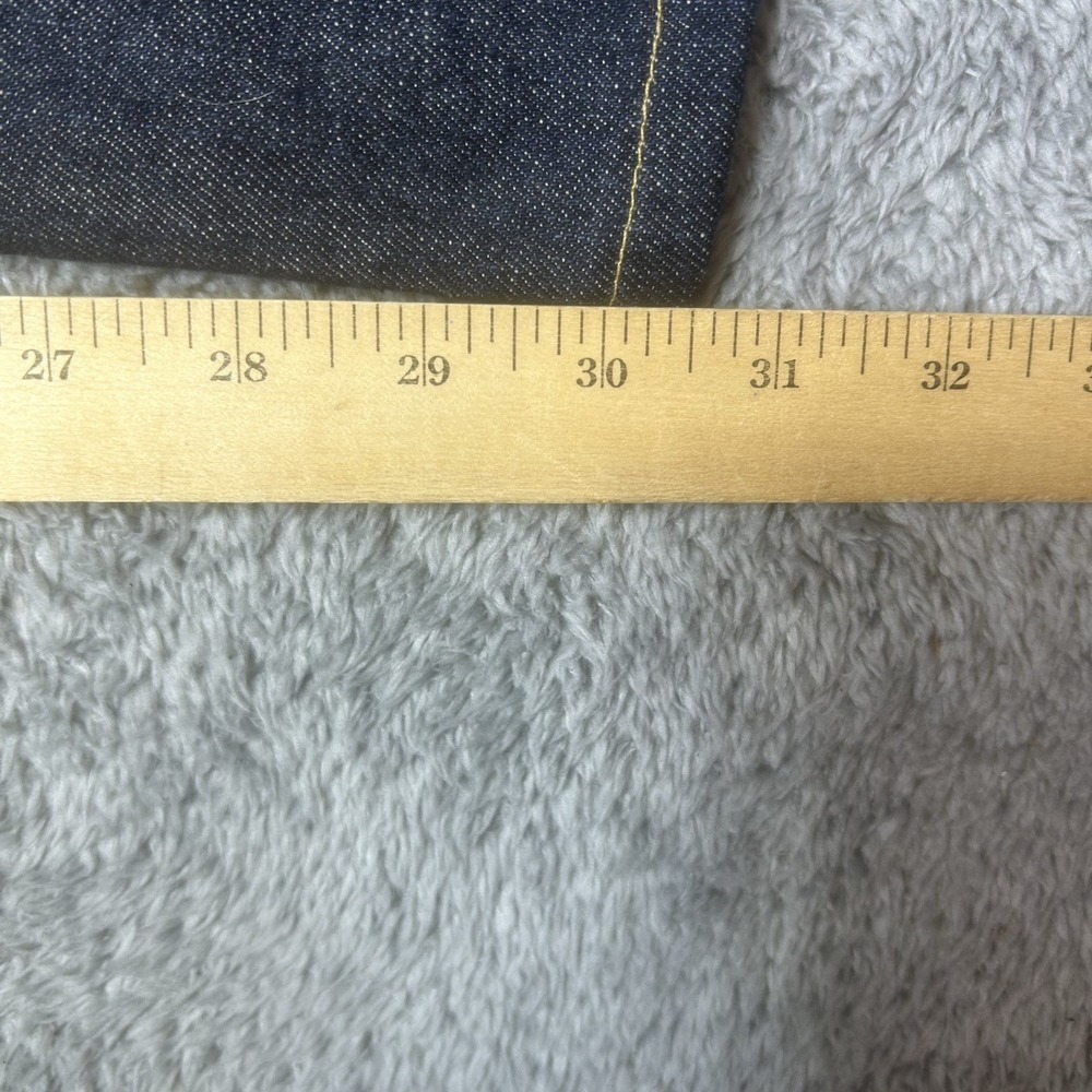 Levi's 514 Jeans Men's 36x30.5 Blue Dark Wash Straight Leg Denim Stretch HEMMED - Picture 11 of 12